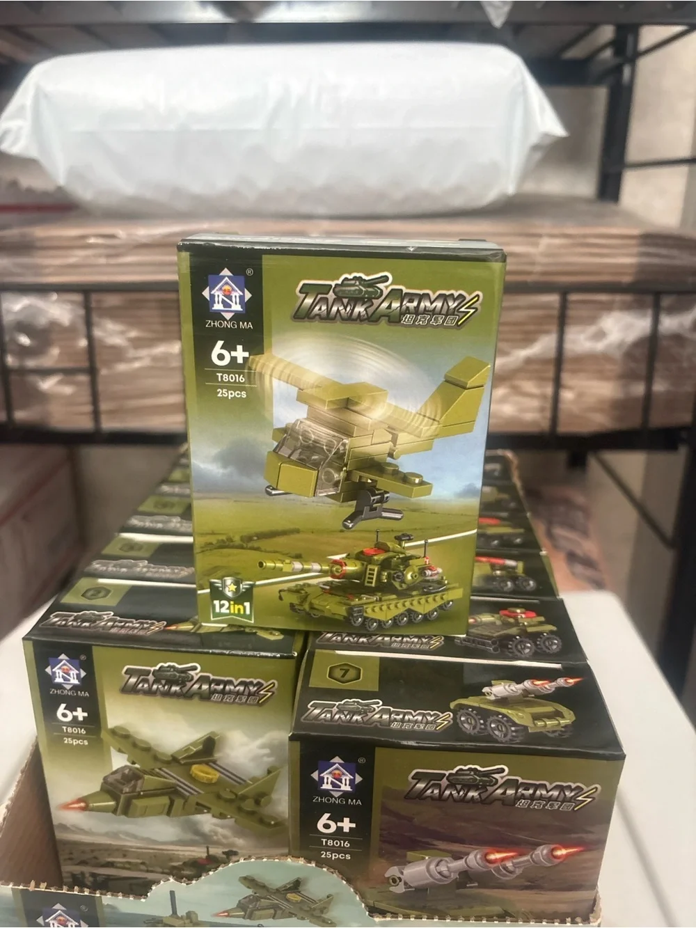 Tank Army Kids Building Toy - Green